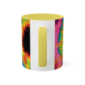 Printify Mug Rainbow Sunflower Colored Mug, 11oz