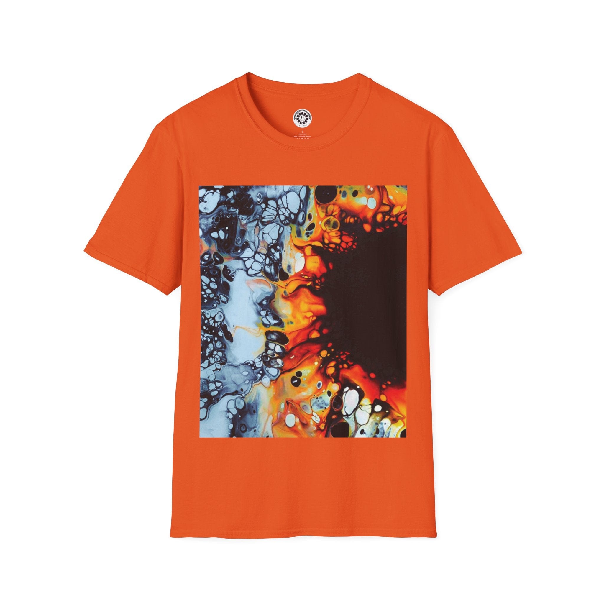 Printify T-Shirt Orange / S Limited Edition Grayscale Sunflower Tee | Unisex Softstyle T-Shirt